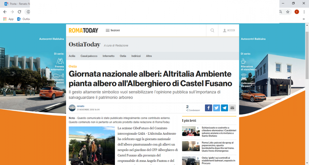 Giornata Nazionale degli Alberi: Roma Today