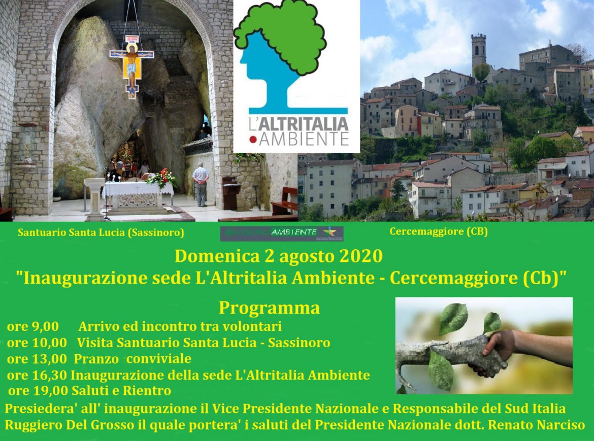 Domenica prossima una delegazione della Puglia visiterà la sezione molisana