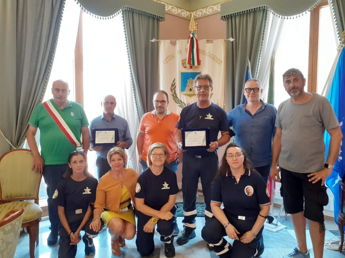 I volontari della Puglia ricevono un riconoscimento per le azioni svolte durante la quarantena