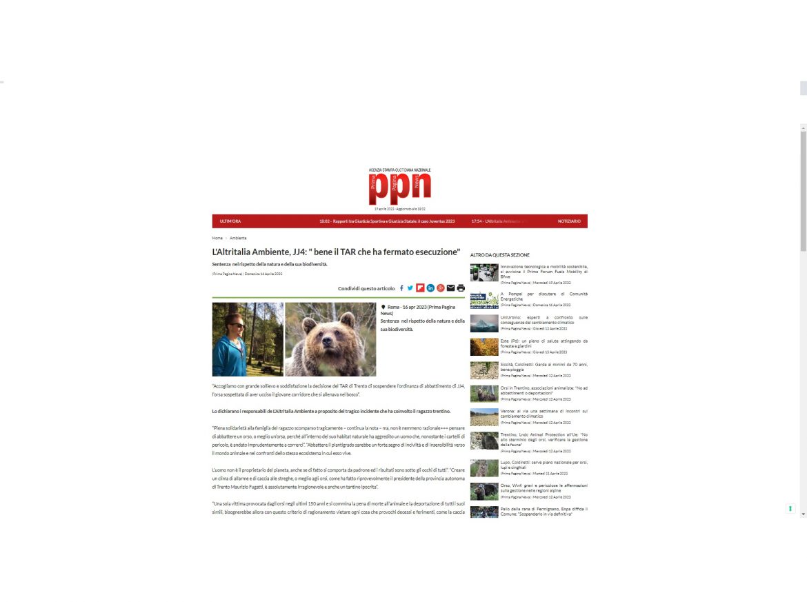 Le nostre posizioni a proposito di JJ4