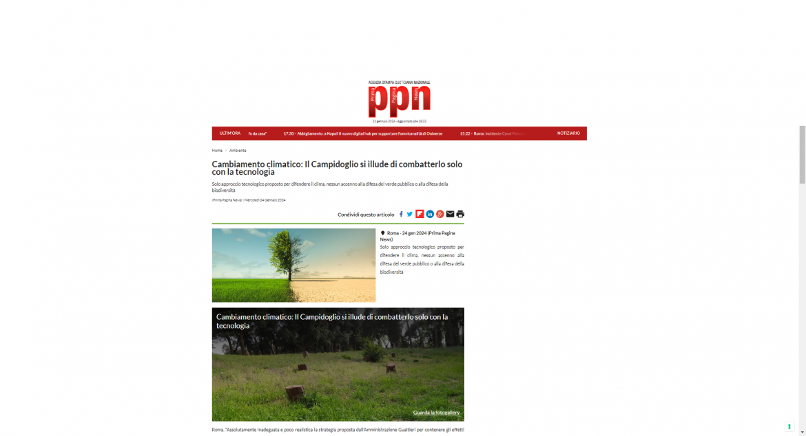 PPN 24 01 24 risposta gualtieri Rassegna 24 gennaio 2024: Risposta a dichiarazioni Giunta Gualtieri
