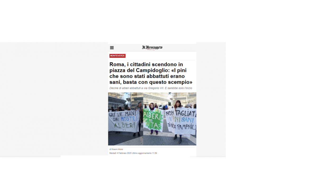 Roma: L’Altritalia protesta in Campidoglio